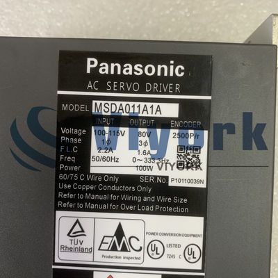 Panasonic MSDA011A1A AC SERVO DRIVE MINAS A-SERIES 100W 100V NEW