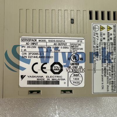 Yaskawa SGDS-02A01A SIGMA-III SERVO AMPLIFIER 1 PHASE 2.4AMP 200V 200W NEW