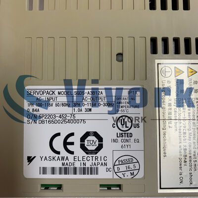 Yaskawa SGDS-A3B12A 1AMP 3PHASE 115VAC 30W NEW