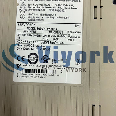 Yaskawa SGDV-1R6A01A SIGMA-5 SERVO DRIVE 230V SOURCE VOLTAGE 1.6 AMPS NEW
