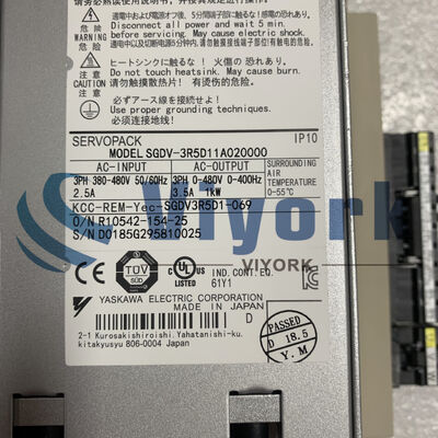 Yaskawa SGDV-3R5D11A020000 SERVO DRIVE OUTPUT 3.5AMP 1KW 0-480V 3PH NEW